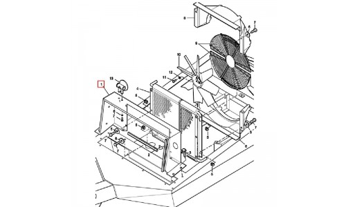 Металлический корпус крепления радиатора